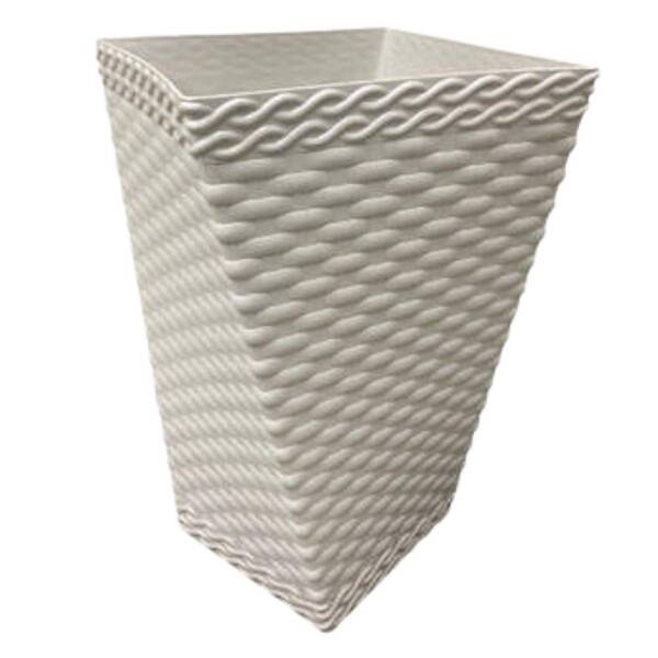 Vaso Twister Rattan Pequeno (12l) Cor Palha Injeplastec