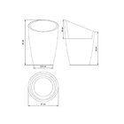 Vaso Uno Moderno Japi Cimento