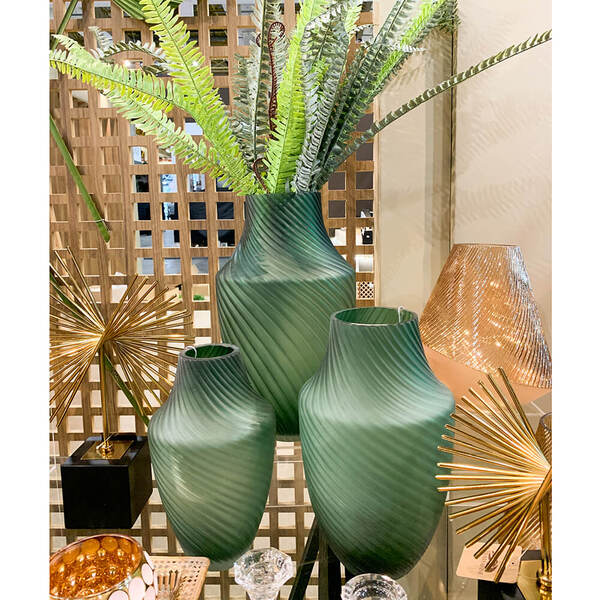 Vaso Verde Smero M 33,5 Cm