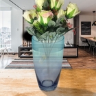 Vaso Vidro Azul 12x21cm