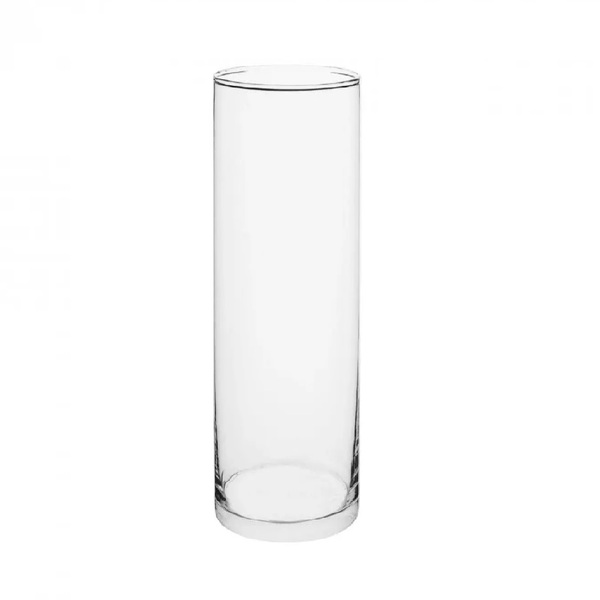 Vaso Vidro Cilindro 30x11cm Arranjos, Flores, Festas, Decoraç