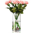 Vaso Vidro Cilindro 30x20cm Arranjos, Flores, Festas, Decoraç