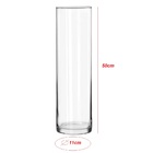 Vaso Vidro Cilindro Comprido 50x11 Cm Transparente