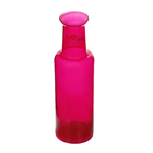 Vaso Vidro Garrafa Rosa Pequeno