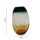 Vaso Vidro Requintado Coleção Exclusiva Serigrafado Anoitecer