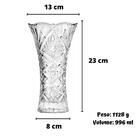 Vaso Vidro Transparente Lile 23 X 23 X 13cm