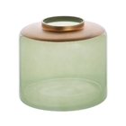 Vaso Vidro Verde 16x14cm