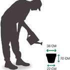 Vaso Vietnamita 70 Preto Absoluto