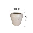 Vaso Vite Majestic Vogue Cor Calcário 31 5x34 Cm