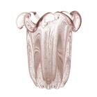 Vaso Wolff Flat Italy De Vidro Rosa Claro 18cm X 21cm