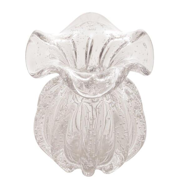 Vaso Wolff Italy De Vidro 10cm X 11cm