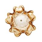 Vaso Wolff Italy De Vidro Âmbar 18cm X 24cm