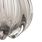 Vaso Wolff Italy De Vidro Cinza 11,5cm X 13cm