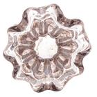 Vaso Wolff Italy De Vidro Rosa Claro E Dourado 13cm X 17cm