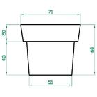 Vasos Plantas Frutífera Hortaliças 60x70 Ibiza Polietileno -