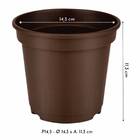 Vasos Plantio P14,5 (1,1 Litros) Café Injeplastec