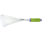 Vasoura para Grama Metal 9 Dentes Cabo Emborrachado Palisad