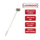 Vassoura Escovão Em Inox 69cm Limpeza Forno, Churrasqueira