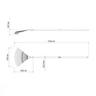 Vassoura Metalica Fixa 18 Dentes Com Cabo De Madeira De 120 C