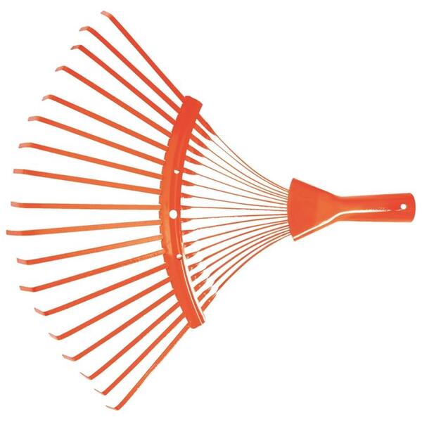 Vassoura Metalica Fixa 18 Dentes Sem Cabo Para Jardim Tramont