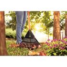 Vassoura Plástica Jardim C/cabo (15 Dentes) Preta Tramontina