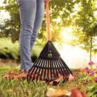 Vassoura Plástica Jardim S/cabo (15 Dentes) Preta Tramontina