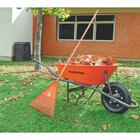 Vassoura Plastica Preta 22 Dentes Sem Cabo Para Jardim Tramon