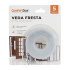 Veda Fresta Adesivo "Linear" Transparente 500cm para Vão de 12mm Comfort Door