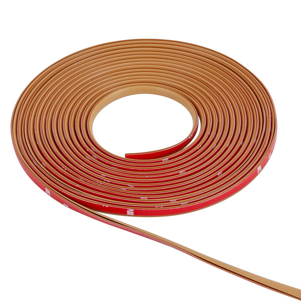 Veda Fresta Adesivo "Reto" Marrom Claro 600cm para Vão de 4mm Comfort Door