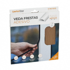 Veda Fresta Adesivo "Reto" Marrom Claro 600cm para Vão de 4mm Comfort Door