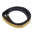 Veda Fresta Adesivo "Reto" Preto 600cm para Vão de 2mm Comfort Door
