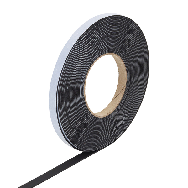 Veda Fresta Multiuso Adesivo "Linear" Preto 1000cm para Vão de 2mm Confort Door