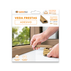 Veda Fresta para Porta e Janela adesivo Marrom Claro 600cm