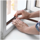 Veda Fresta para Porta e Janela Adesivo Marrom Claro 600cm