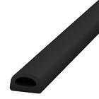 Veda Frestas Adesivo Preto Portas Janelas 6x9mm 6 Metros Comf