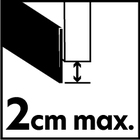 Veda Porta Adesivo Escova Aço Branco 1m 1 peça