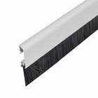 Veda Porta Adesivo ou Parafusar "Escova" Prata 1000cm