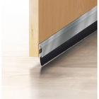 Veda Porta Adesivo ou Parafusar "Escova" Prata 1000cm