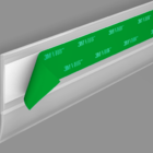 Veda Porta Adesivo - Slim - Marrom - 80 Cm