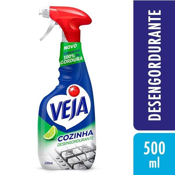 Veja Desengordurante Pulverizador 500ml - Embalagem Com 12 Un