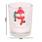 Vela 3d Com Castical Vidro Natal 6cm Sortido