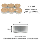 Vela Aromática Com 6 Unidades - Cinnamon