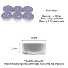 Vela Aromática Com 6 Unidades - Lavender