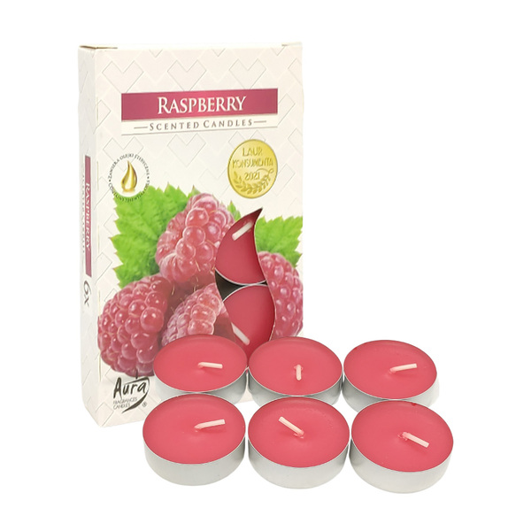 Vela Aromática Com 6 Unidades - Raspberry