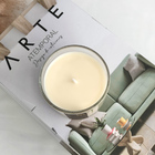 Vela Aromática Copo De Vidro Cereja E Avelã 180g Cera De Coco