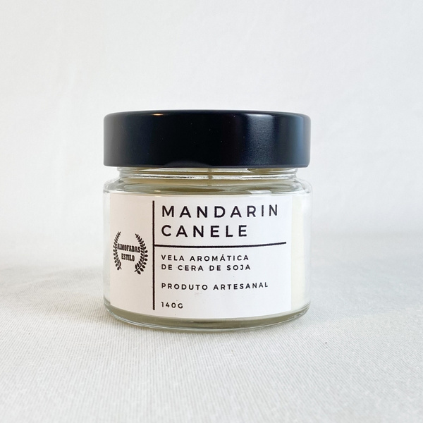 Vela Aromática De Cera De Soja - Mandarin Canele