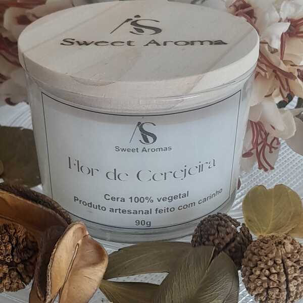 Vela Aromática Flor De Cerejeira Sweet Aromas 90g