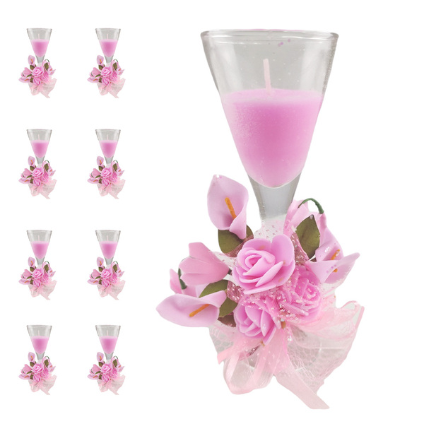Vela Aromatica Kit 8 Unidades Decorativa Festa Aniversario Ce