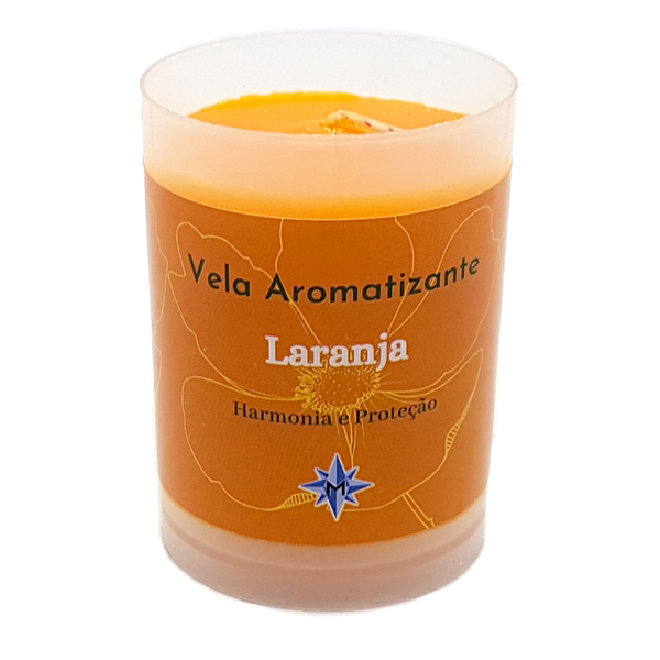 Vela Aromática Laranja Vela Perfumada Harmonia Proteção 90g