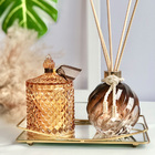 Vela Aromática Lavanda Pote Vidro Luxo 180g Cera De Coco